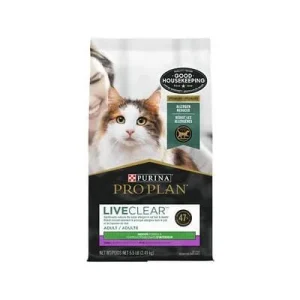 Purina Pro Plan LiveClear Allergen Reducing Indoor Formula Turkey and Rice Adult Dry Cat Food