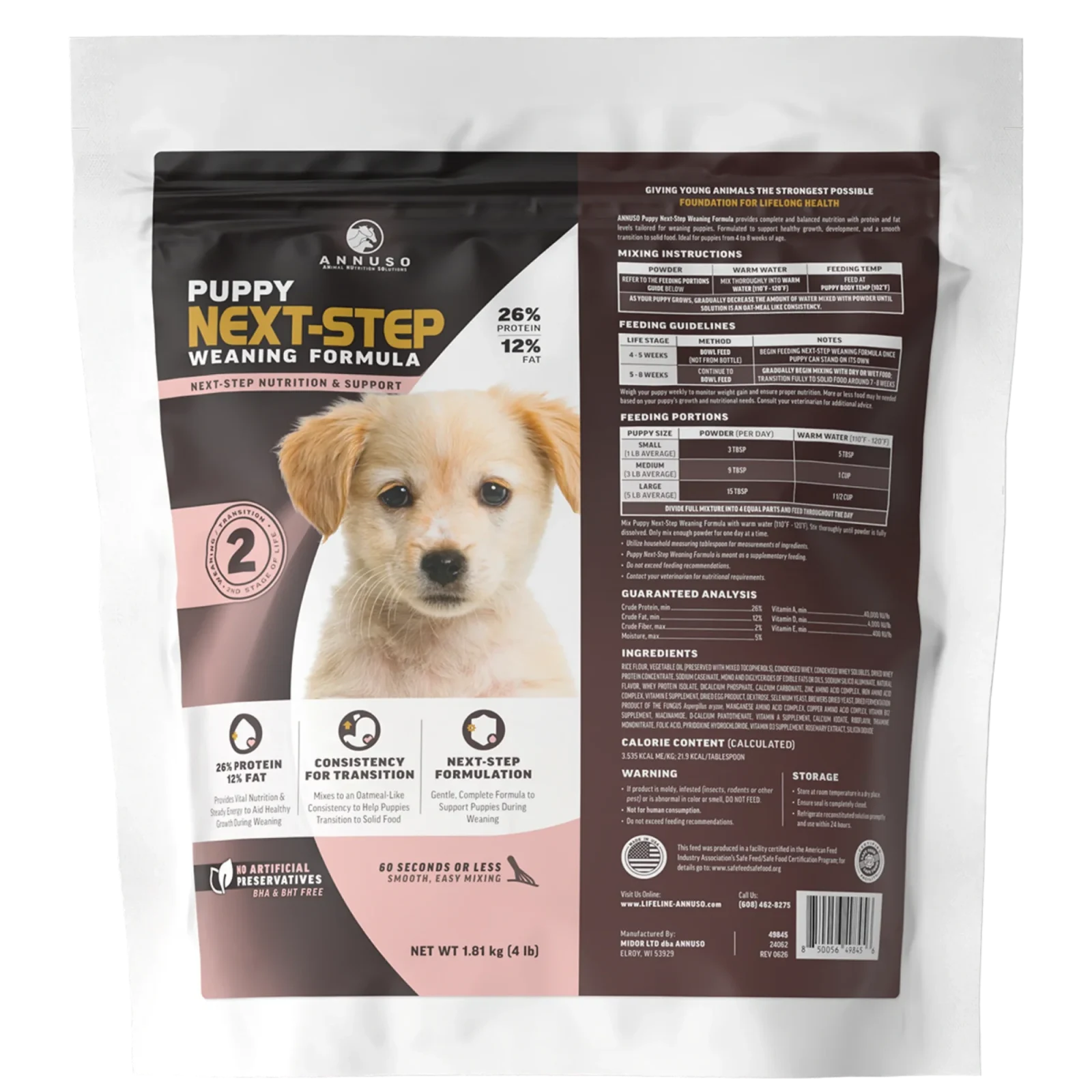 Annuso Next Step Puppy Weaning Formula - Image 2
