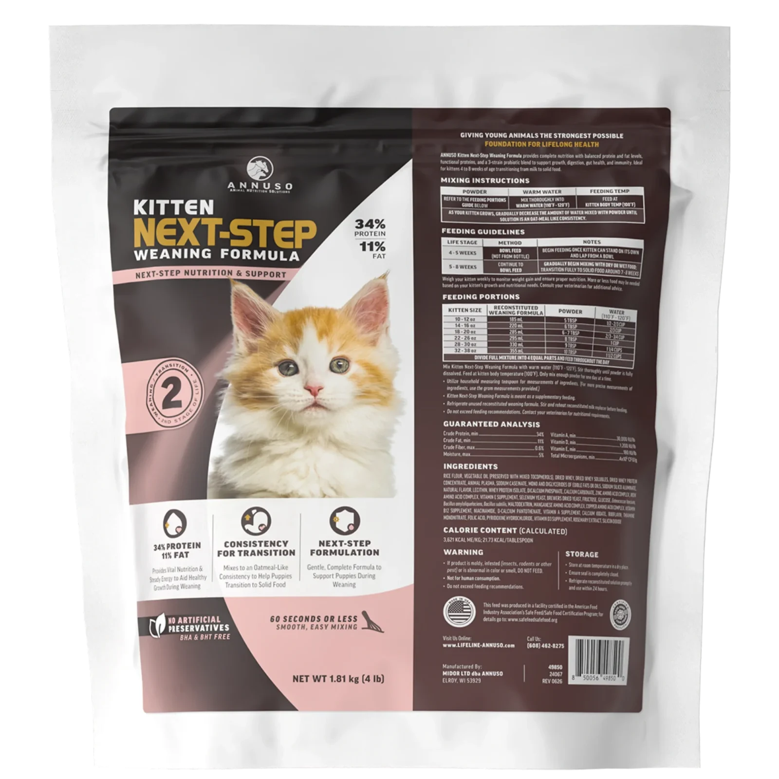 Annuso Next Step Kitten Weaning Formula - Image 2