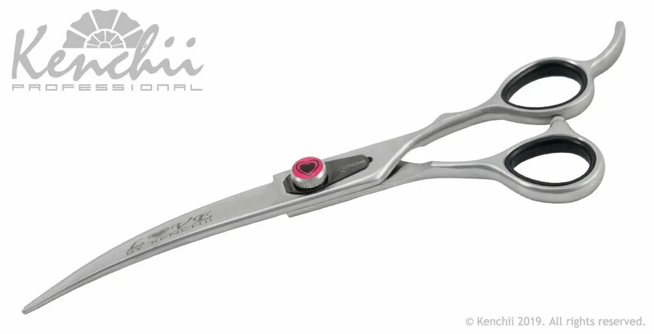 Kenchii Love Shears, Curved, 7 inch