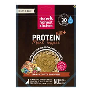 The Honest Kitchen Dog Protein Plus+ Grain-Free Beef With Superfoods Dehydrated Topper, 12 oz Pouch