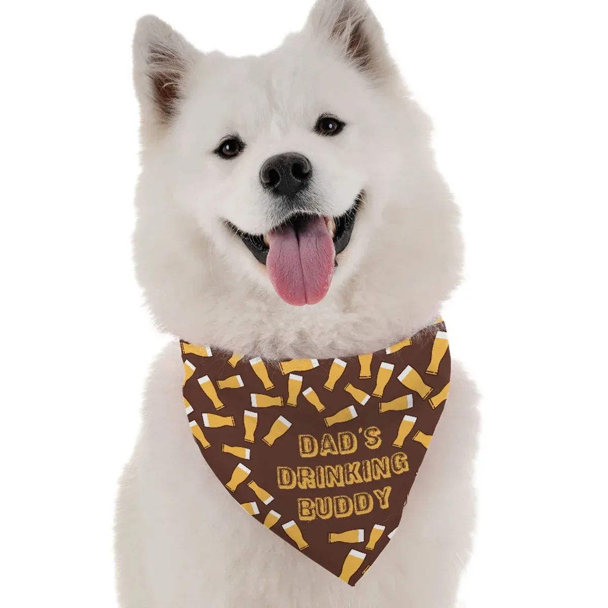 BanDoggie Dad's Drinking Buddy Funny Dog Bandana