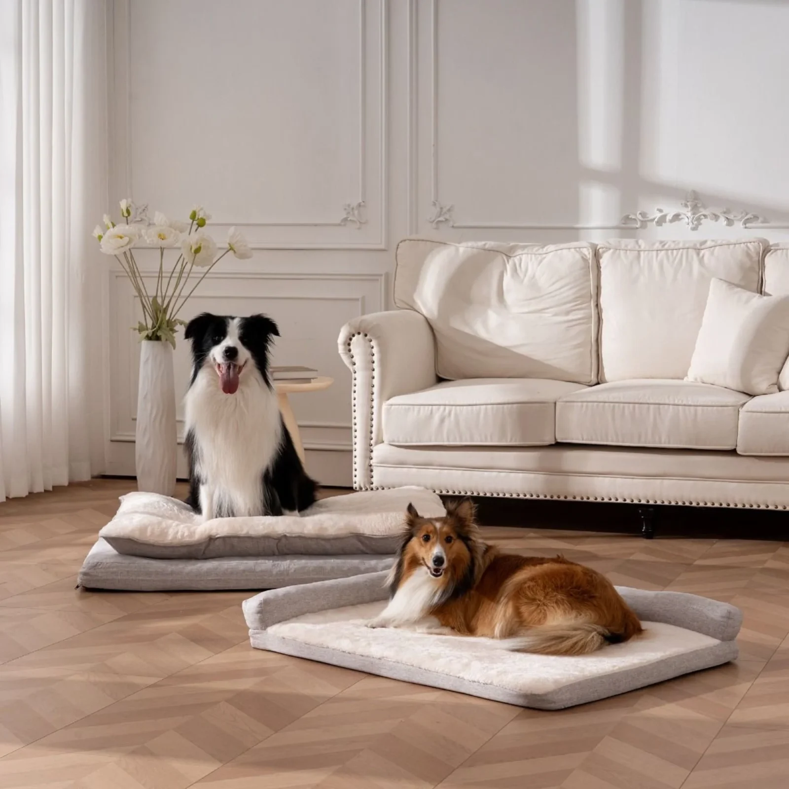 Territory Dog & Cat Khaki Pillow Top Bed, 42 in x 28 in - Image 2