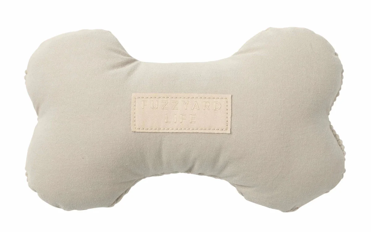 FuzzYard Life Dog Toy Bone, Sandstone - Image 2