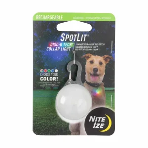 Nite Ize Spotlit Rechargeable Dog Collar Light - Disc-O Tech