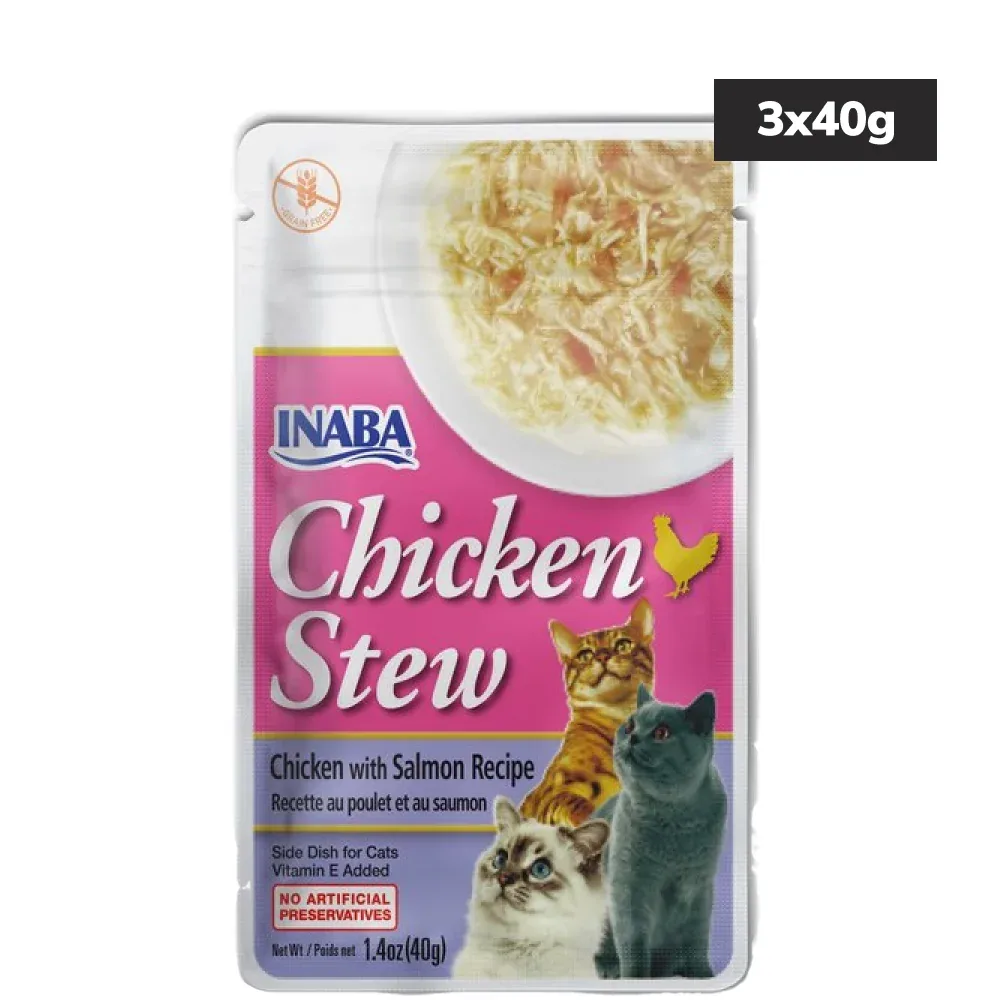 INABA Chicken Stew Chicken with Salmon Recipe Cat Wet Food - Image 2