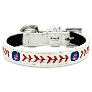 MLB Cleveland Indians Leather Dog Collar - Image 2