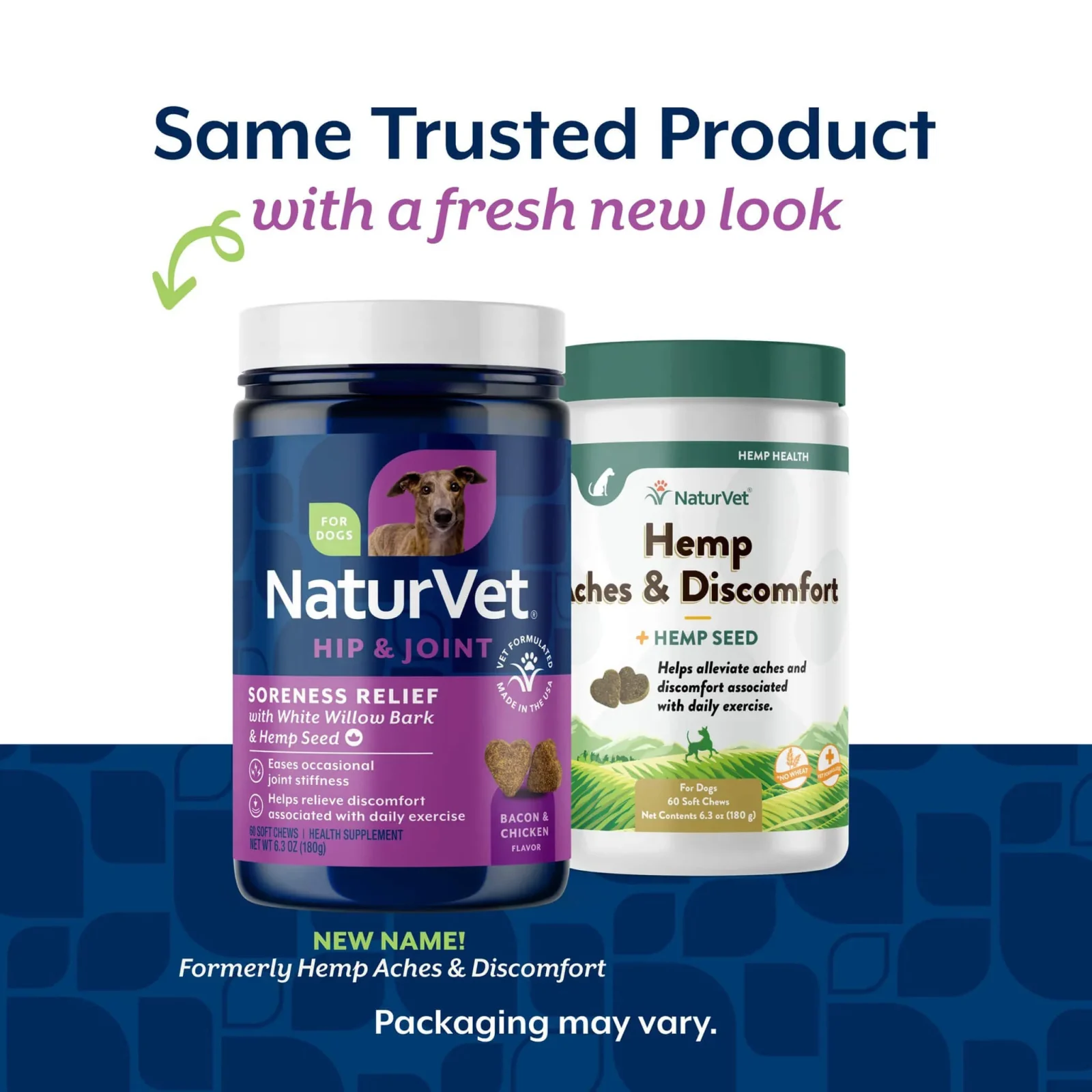 NaturVet Hemp Aches & Discomfort Soft Chews for Dogs - Image 2