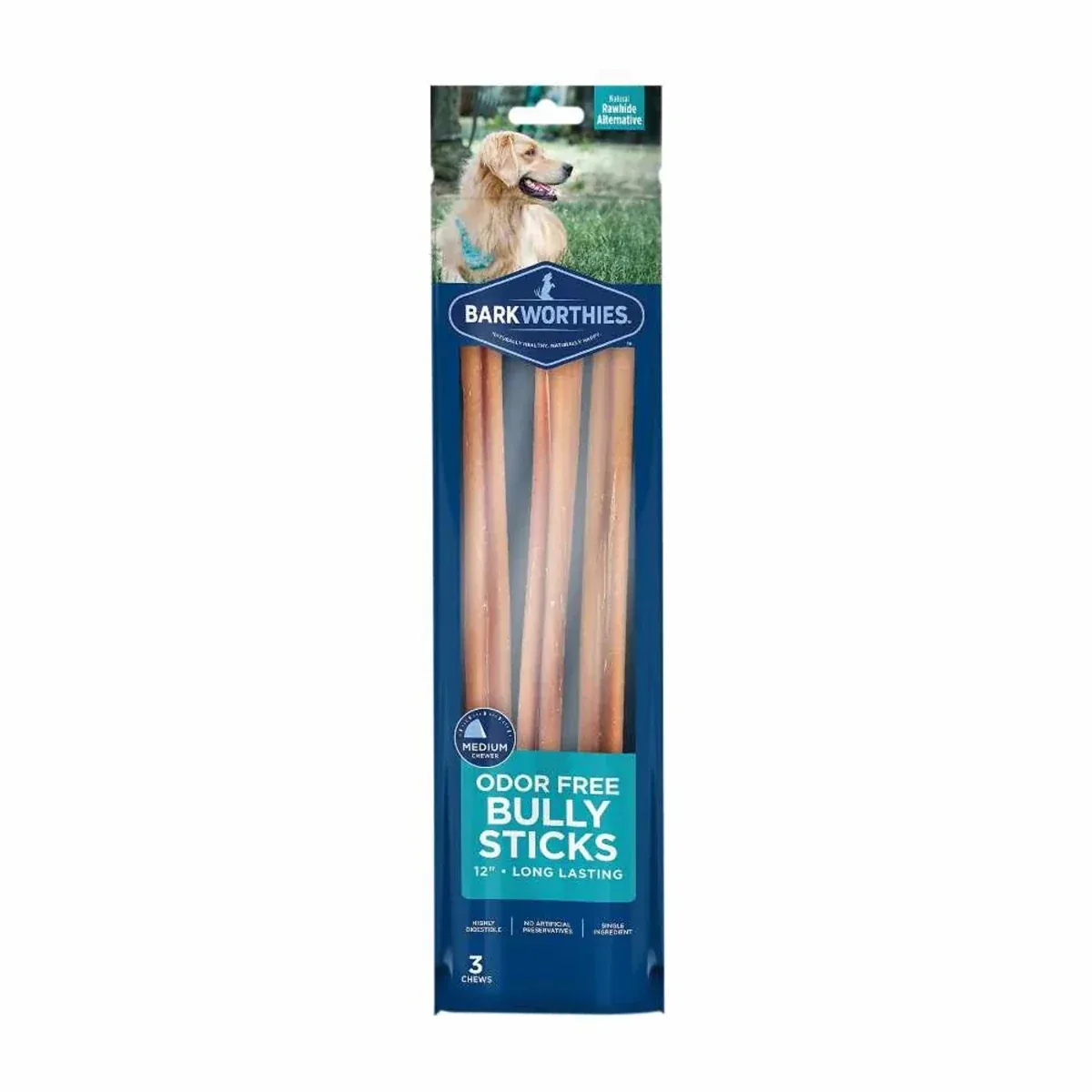 Barkworthies Bully Stick - Odor Free - Image 2