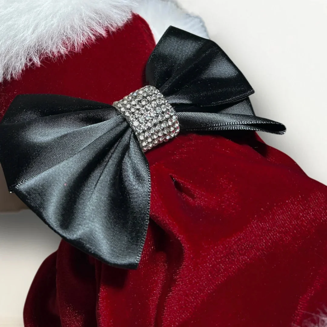 Velvet Santa Baby Dog Dress - Image 2