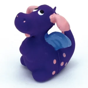 Rascals Latex Dog Toy Dragon, 3 in