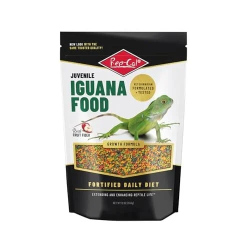 Rep-Cal Juvenile Iguana Growth Formula Digestive Health Daily Diet Reptile Food