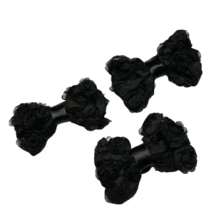 Black Chiffon Rosette Dog Hairbows by Bark Fifth Avenue