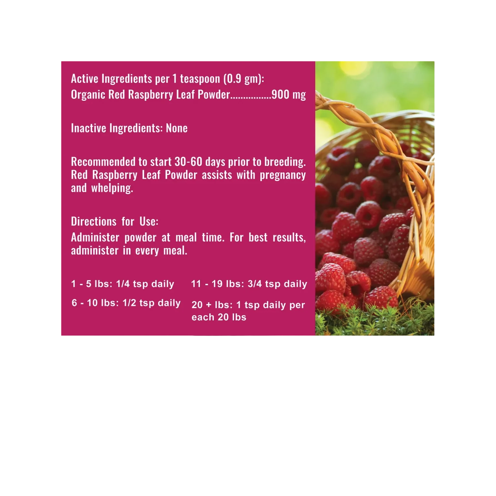 Organic Red Raspberry Leaf Powder - Image 2