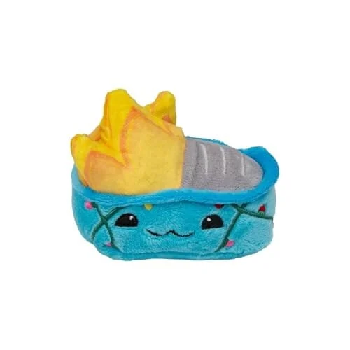 Snugarooz Holiday Baby Christmas Dumpster Fire with Repair Patch Squeak and Crinkle Plush Dog Toy - Image 2