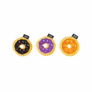 ZippyClaws Halloween Mini Donutz Cat Toy, 3-Count