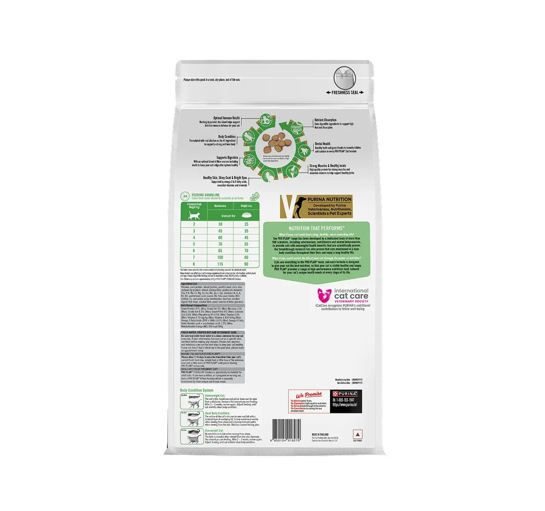 Pro Plan Chicken Flavoured Sterilcat Cat Dry Food - Image 2
