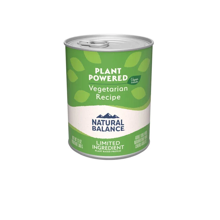 Natural Balance Pet Foods Limited Ingredient Plant Powered Vegan-Friendly Canned Dog Food, 13 oz