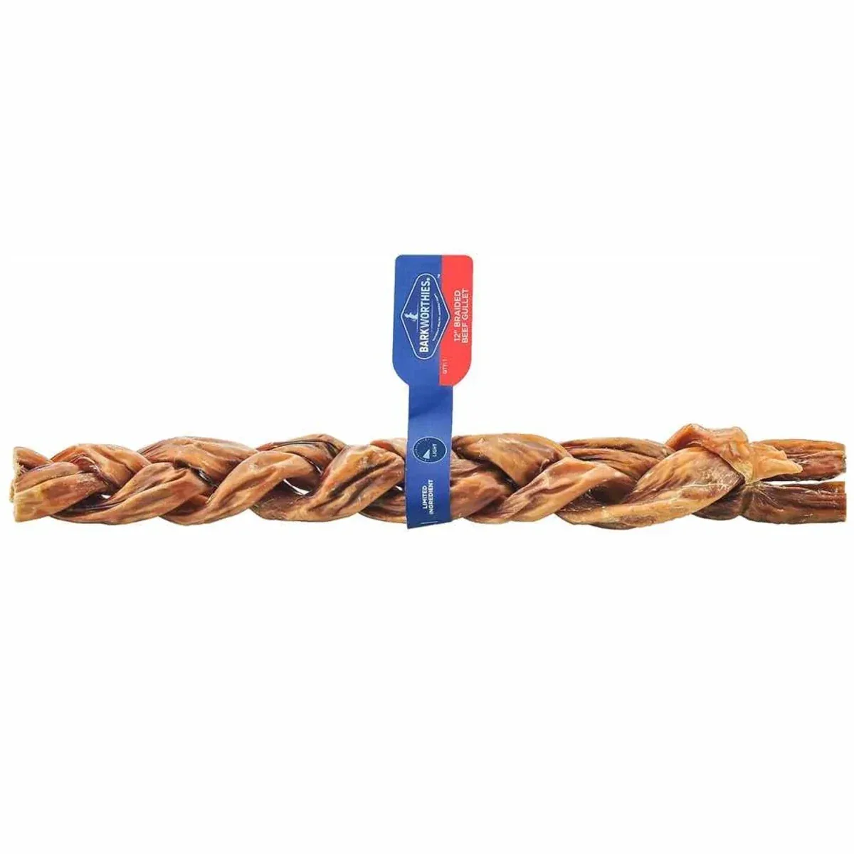 Barkworthies Beef Gullet, Braided, 3-Pack