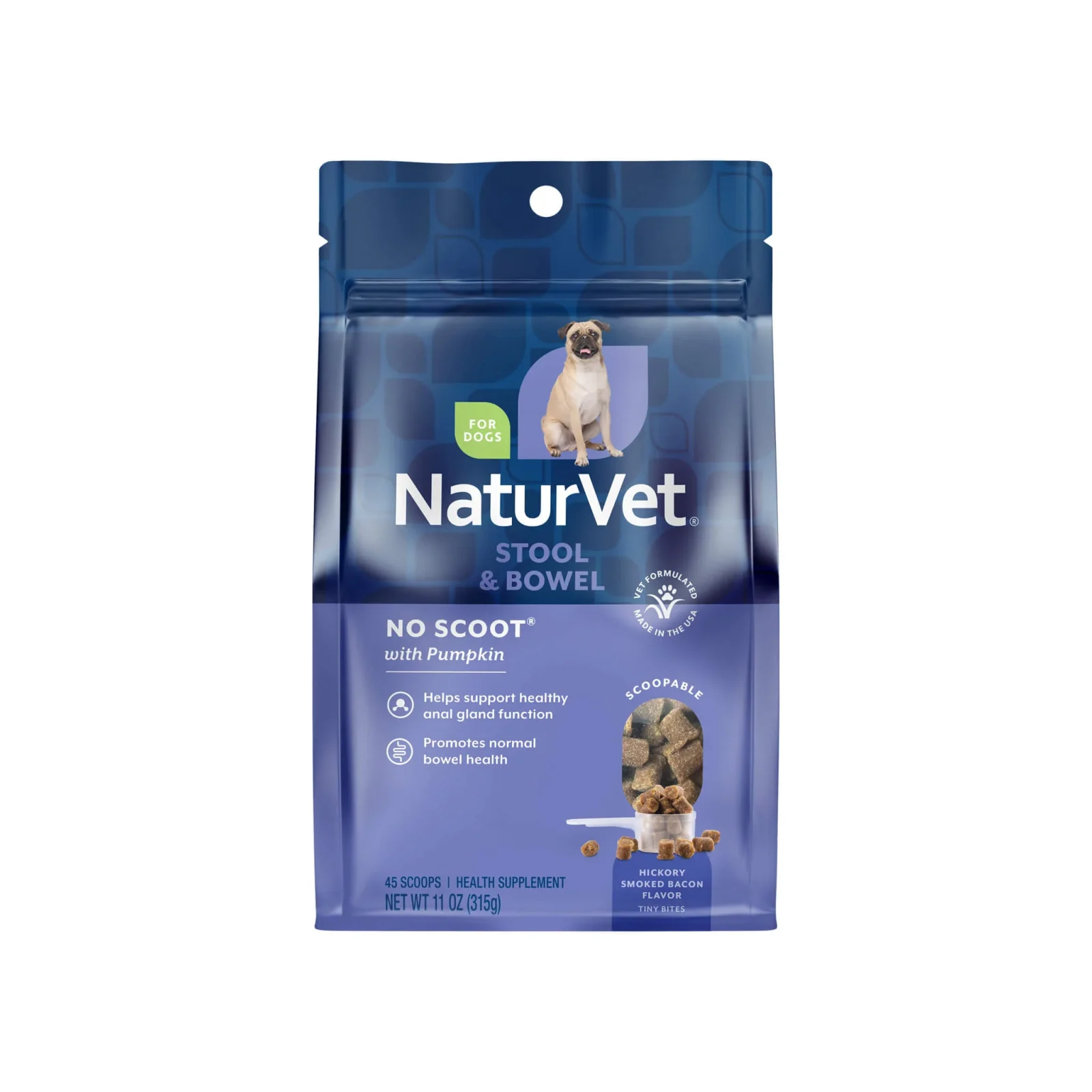 NaturVet No Scoot Anal Gland Support Plus Pumpkin for Dogs - Image 2