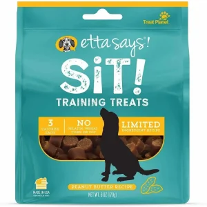 Etta Says! Sit! Dog Training Dog Treats Peanut Butter Recipe 6 oz