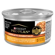 Purina Pro Plan Adult Complete Essentials White Meat Chicken & Vegetables Entree in Gravy Wet Cat Food