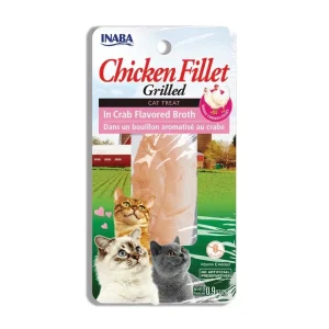 Inaba Chicken Fillet Grilled with Flavored Broth Crab .9 oz. 6 ct