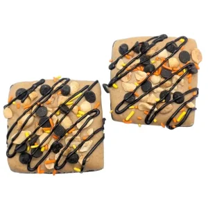 NEW! Drizzled Peanut Butter Brownies