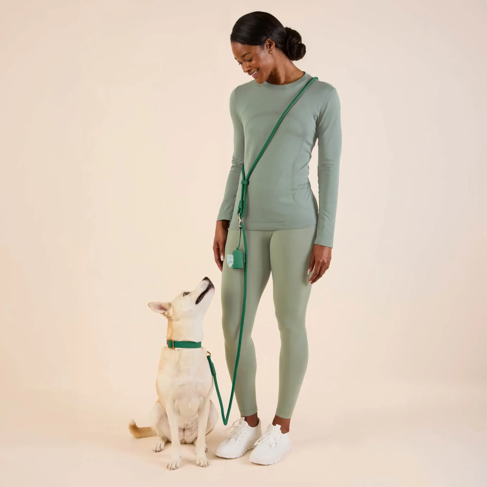 Active Hands-Free Dog Leash, Fern - Image 2