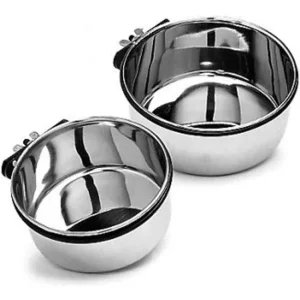 Spot Stainless Steel Coop Cup with Bolt Clamp, Silver, 10 oz