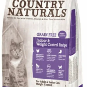 Grandma Mae's Country Naturals Indoor - Weight Control Hairball Dry Cat Food - Chicken, 9 oz each, Case of 18