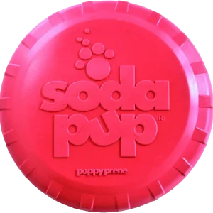 SP Puppy Bottle Top Flyer Durable Rubber Retrieving Frisbee for Puppies