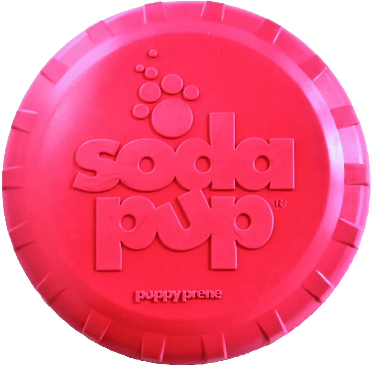 SP Puppy Bottle Top Flyer Durable Rubber Retrieving Frisbee for Puppies