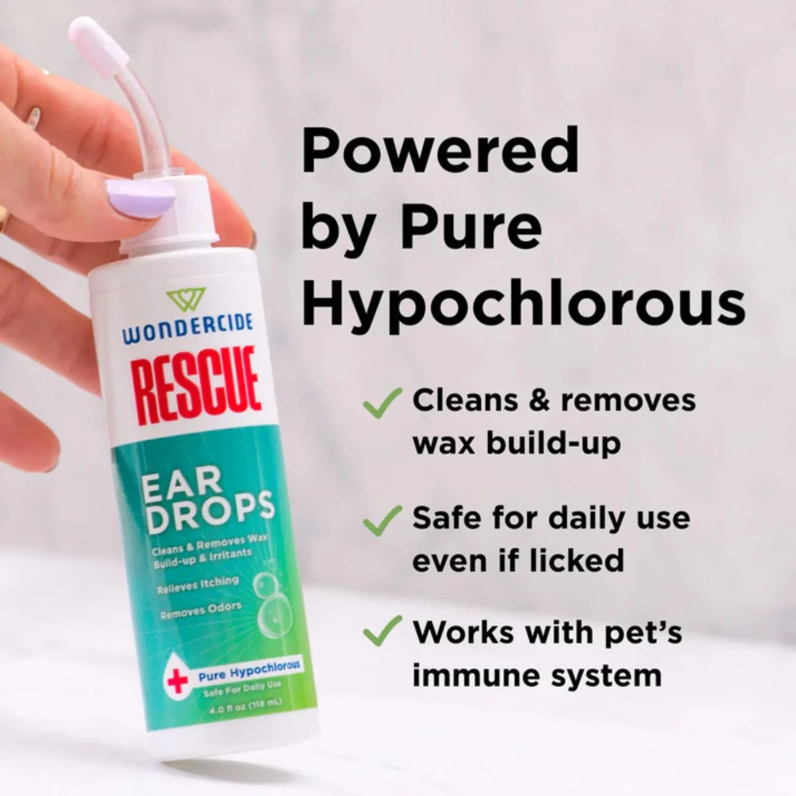 Wondercide Dog & Cat Rescue Ear Drops 4 oz - Image 2