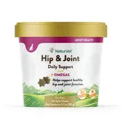 NaturVet Hip & Joint Plus Omegas Supplement for Cats