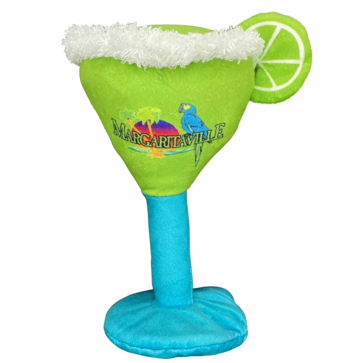 Multipet Margaritaville Margarita Glass Plush Dog Toy 8 in