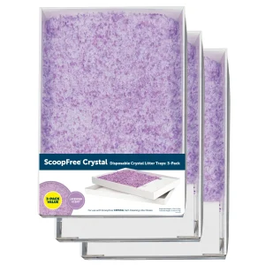 Disposable Litter Tray - ScoopFree® Lavender Crystal 3-Pack