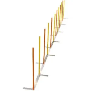 Clean Run Clip and Go Agility 3-in-1 Weave Pole Bases, Set of 12