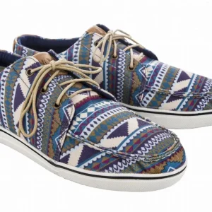 TuffRider Women's Lace-Up Canvas Graphix Shoes - Memory Foam Casual Sneakers for Equestrian and Everyday Wear