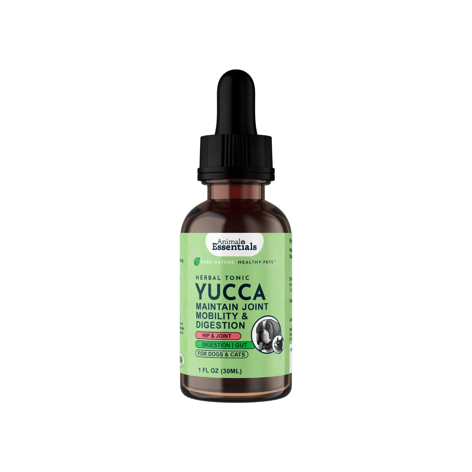Animal Essentials Yucca Joint & Digestion Herbal Extract Liquid for Dogs & Cats