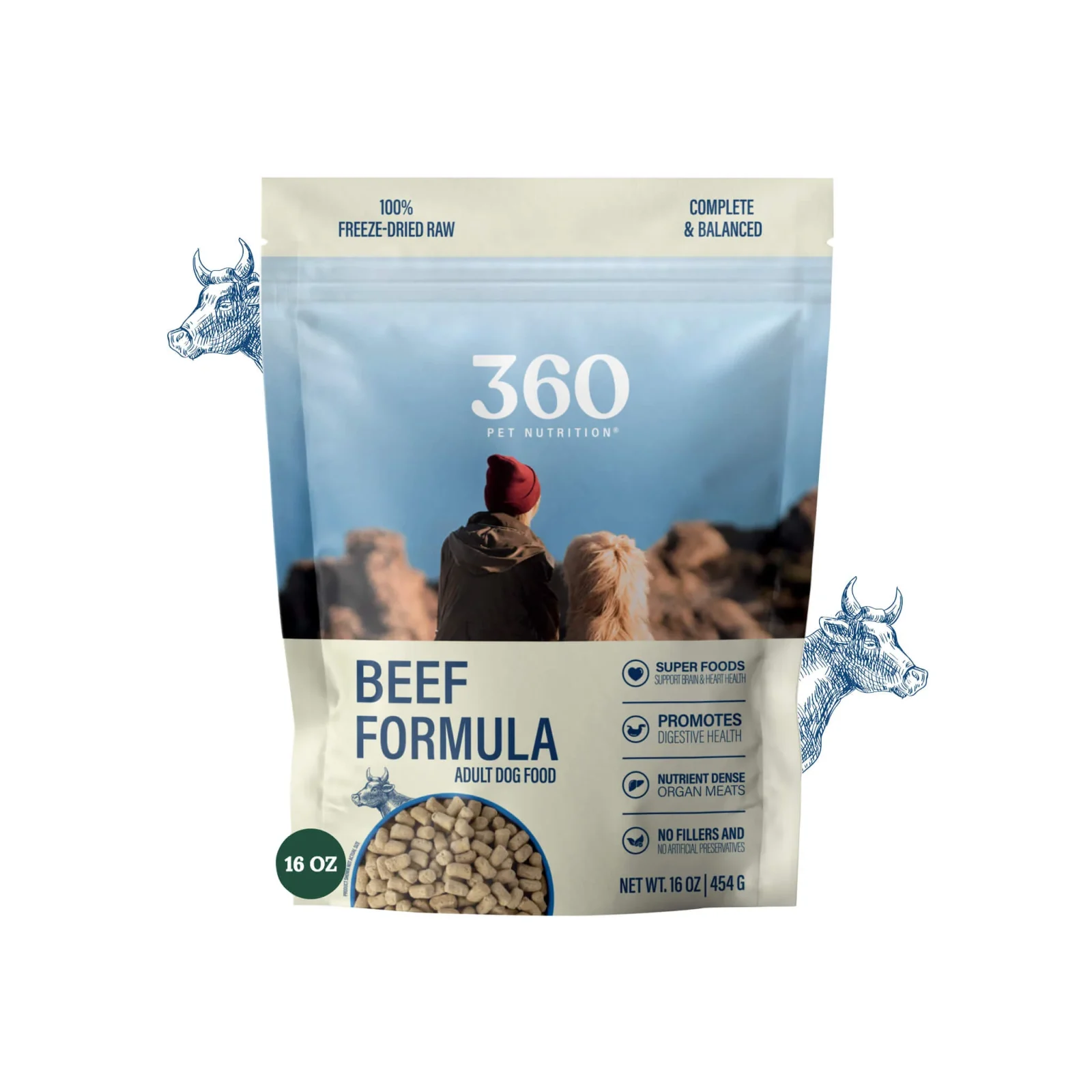 360 Pet Nutrition Freeze Dried Raw Complete Meal for Dogs - Image 2