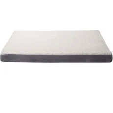 Furhaven Faux Sheepskin & Suede Deluxe Orthopedic Pet Bed - Gray (Large) - Image 2