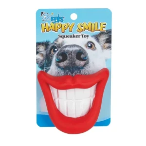 Grriggles Happy Smile Squeaker Dog Toy