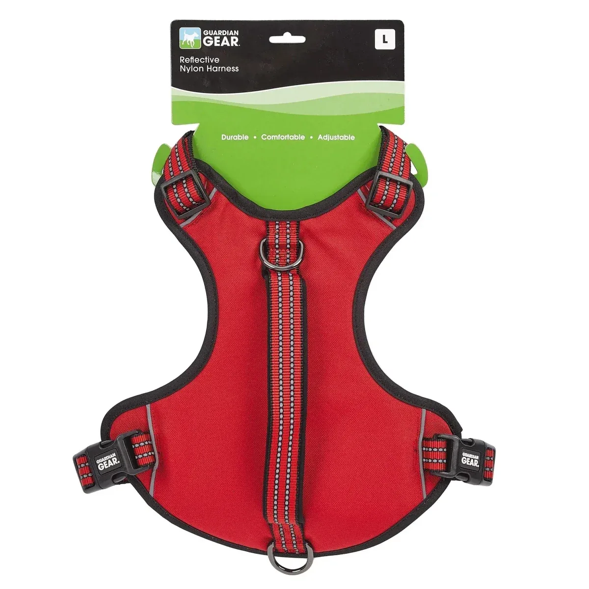 GG Reflective Nylon Harness M Red - Image 2