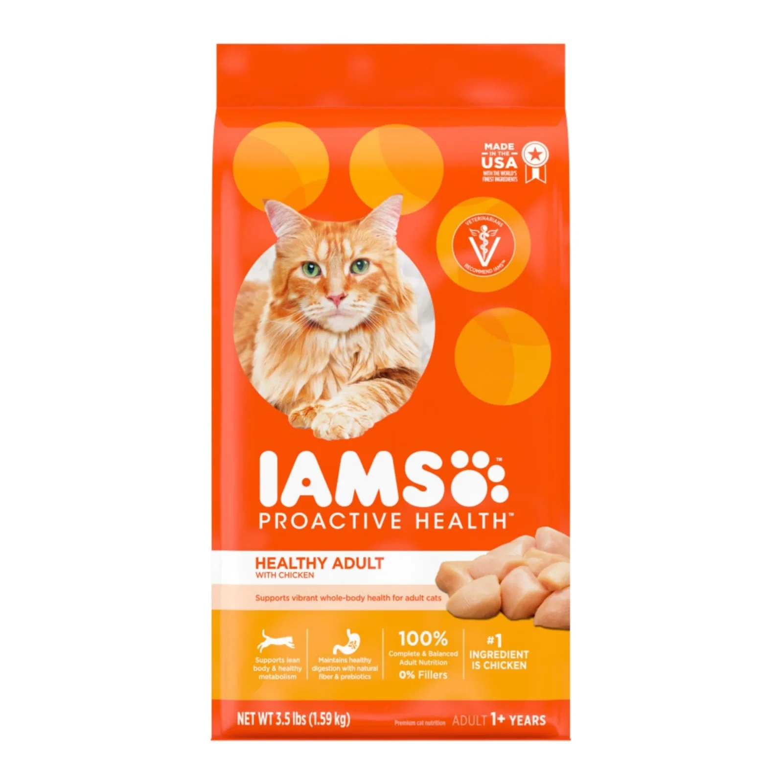 IAMS Proactive Health Adult Dry Cat Food Chicken, 3.5 lb