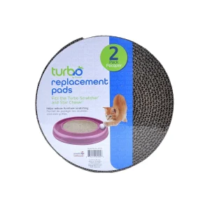 Bergan Turbo Scratcher Replacement Pads, Tan, 2 ct