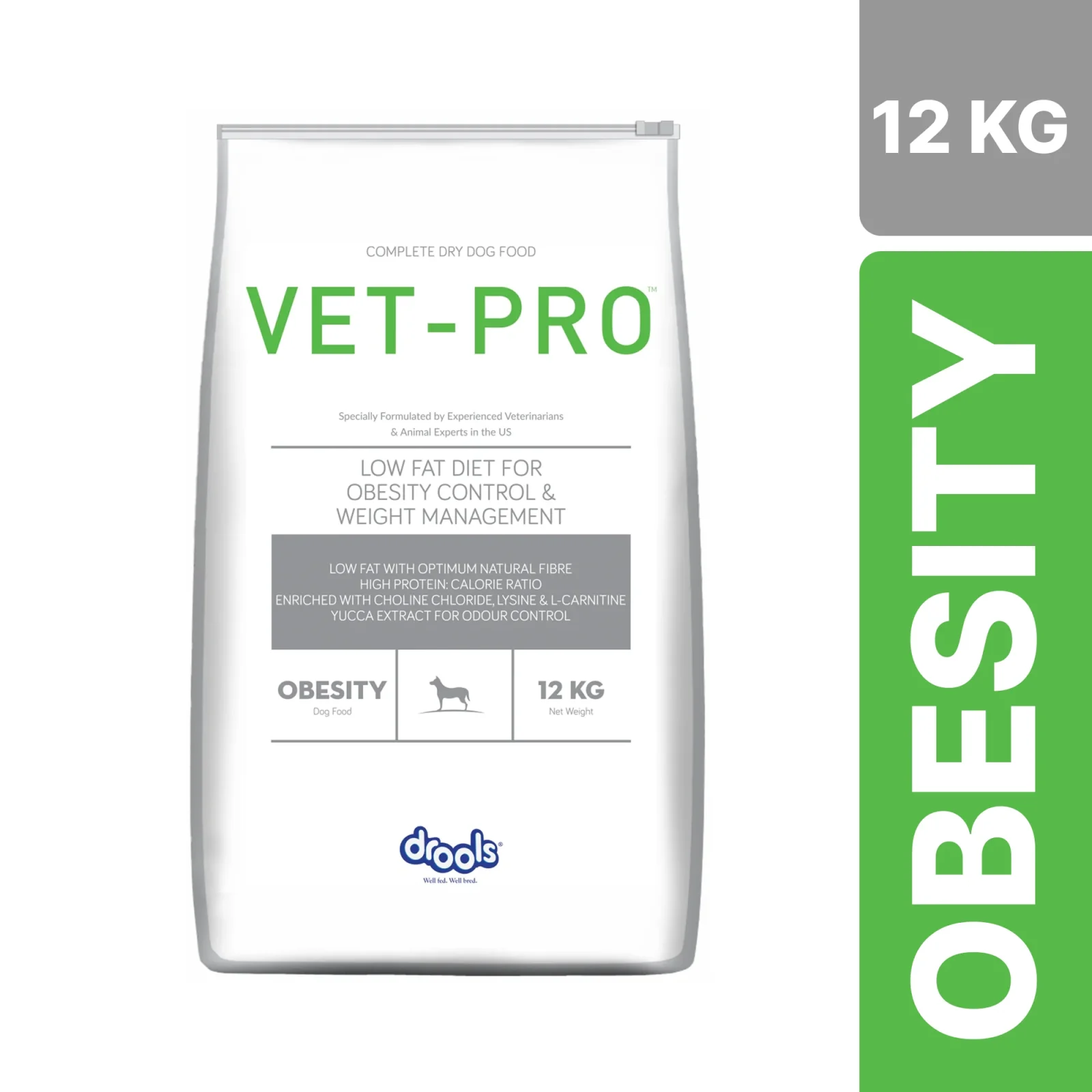 Drools VET PRO Obesity Adult Dog Dry Food - Image 2