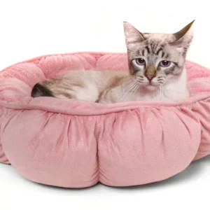 Aspen Puffy Round Pet Bed Assorted 18 in
