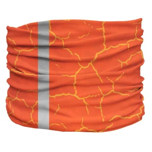 Smash Crackle Orange Pup Scruff - Slip-On Dog Neck Scarf by Pup Scruffs