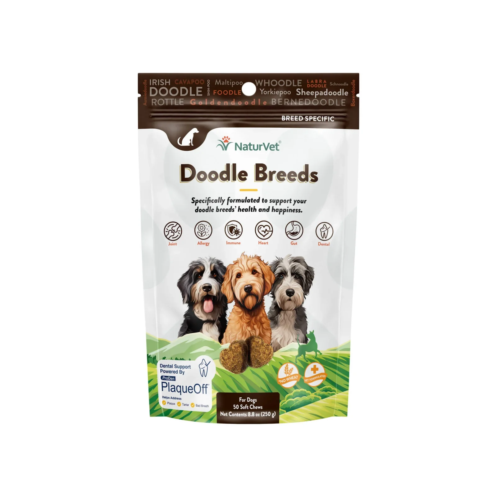 NaturVet Breed Specific Doodle Breed Dog Soft Chews